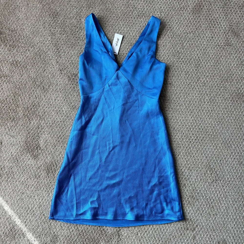 Nasty Gal Blue Mini Dress 6 M NWT